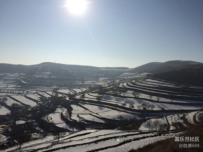 高原雪景