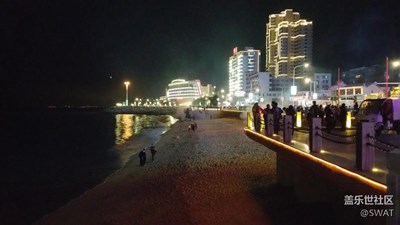 沙滩夜景