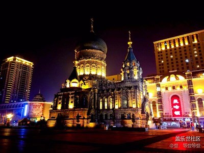夜幕下的哈尔滨，photo by 不一样的S7 edge