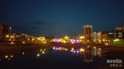 城市公园夜景