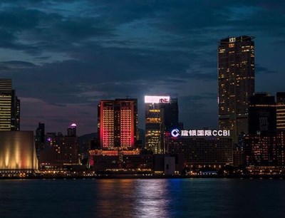 维港的夜景 