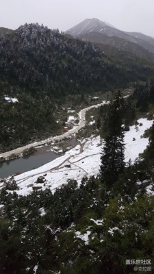 夏日里的雪景