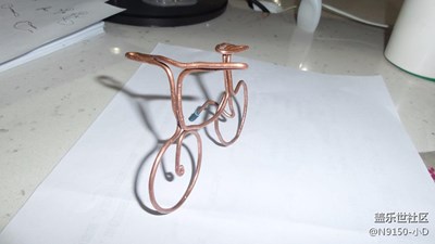 以前S4 ZOOM拍摄的作品——自己手工DIY的铜丝单车