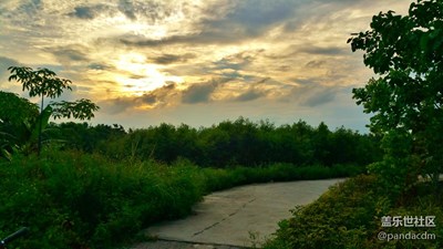 夕阳下之乡村风景