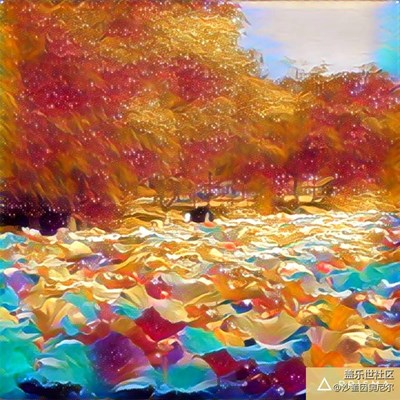 一键后期油画效果