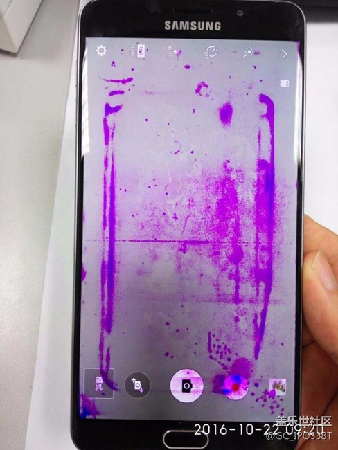 三星A9100高配版内屏漏液,外屏完好无损 - 盖乐