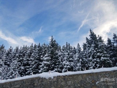 新疆天山天池雪景