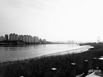 ｛黑白影像｝浙江温州-江心屿，屿中景瑟