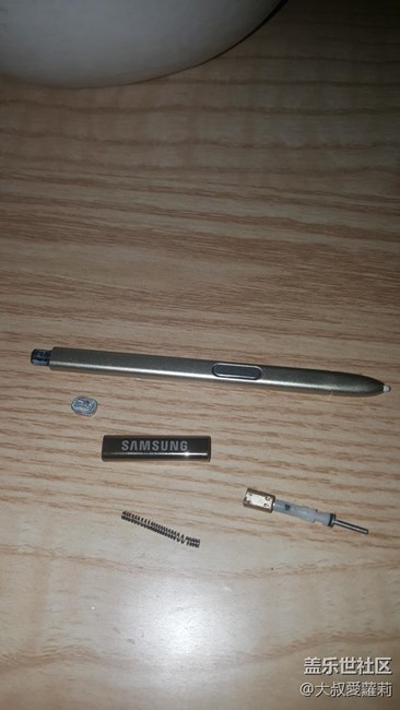 三星note5触控笔拆解