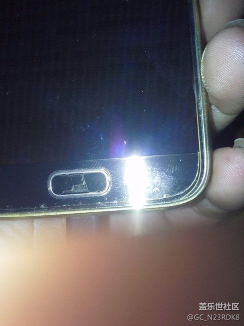 s7这指纹键什么做的，帖个膜变这样