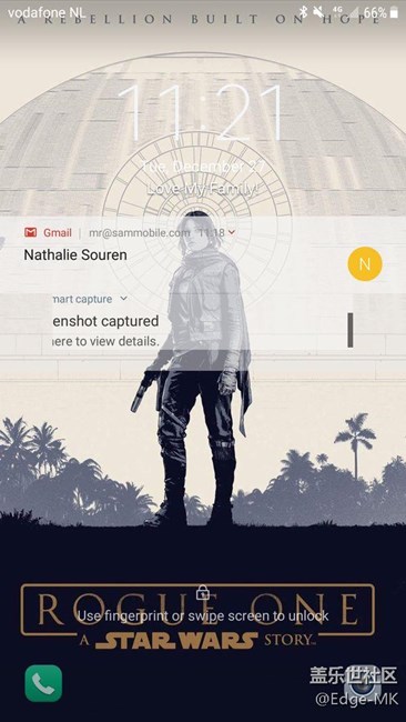 【据扯】Galaxy S7 Edge获Nougat Beta更新：锁屏通知变透明