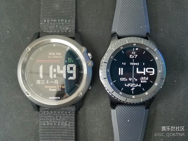 gear s3 与fenix3桌面插件对比及运动数据对比