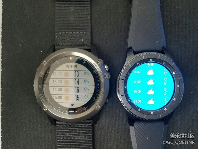 gear s3 与fenix3桌面插件对比及运动数据对比