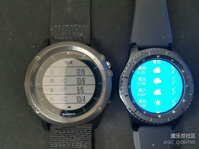 gear s3 与fenix3桌面插件对比及运动数据对比