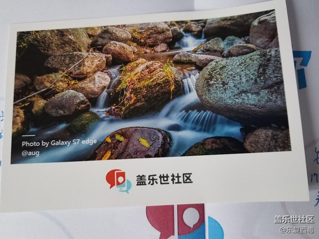 今天收到盖乐世社区送的明信片,太幸福了! 今天收到盖乐世社区送的明信片,太幸福了!