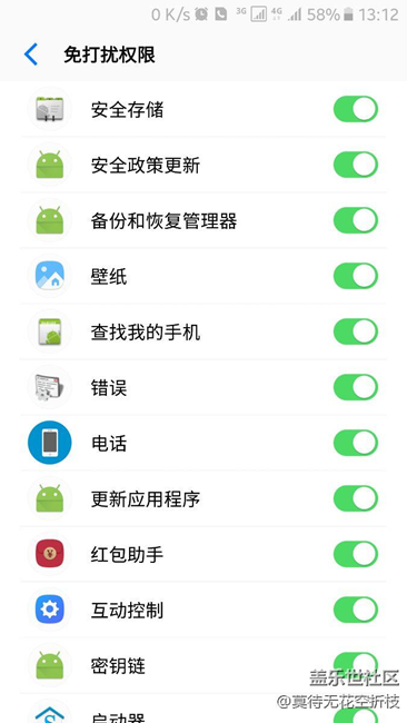 免打扰权限