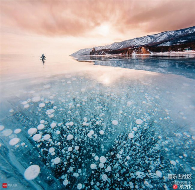 冷冻的贝加尔湖