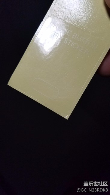 三星指纹键这么差帖个膜变这样了