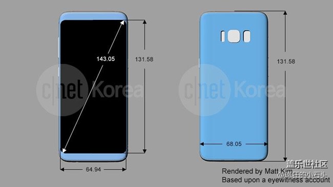 三星Galaxy S8最新渲染图曝光