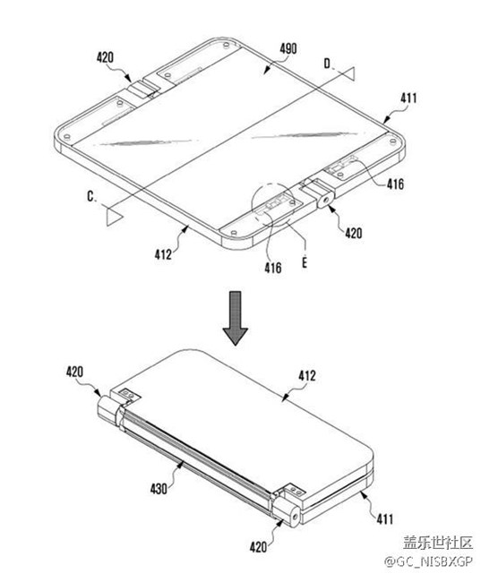 三星可折叠屏手机专利再曝光：或下半年发