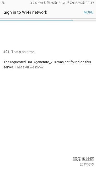 连接wifi不上，老是提醒404