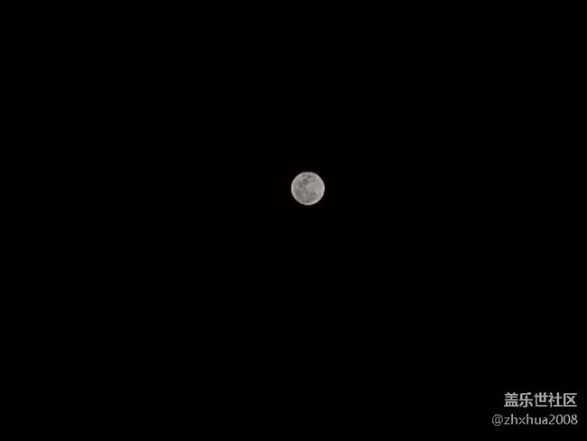 昨晚的月亮