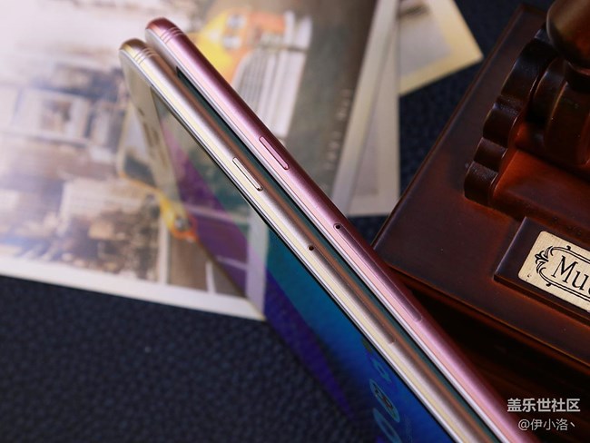 三星盖乐世C7 Pro蔷薇粉枫叶金双*赏