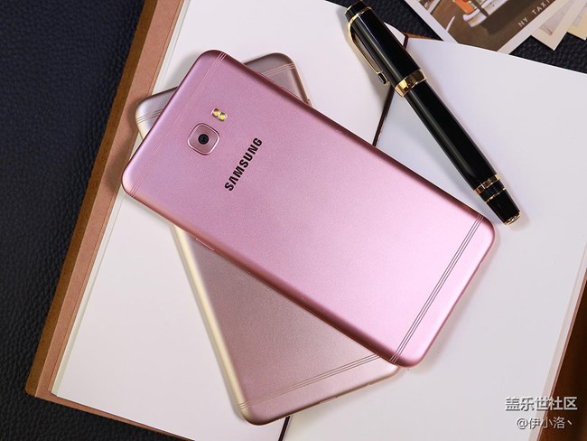 三星盖乐世C7 Pro蔷薇粉枫叶金双*赏