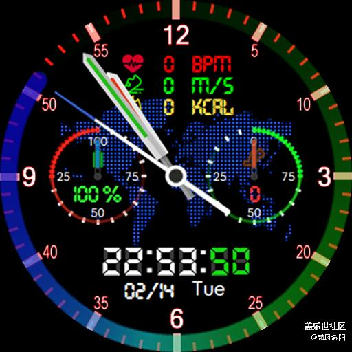 【免费表盘】Colorful world 已上传商店