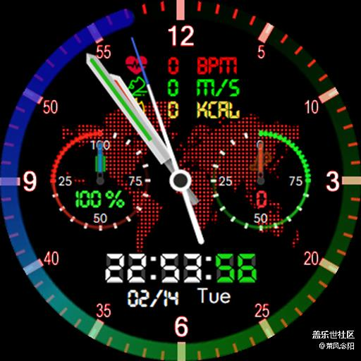 【免费表盘】Colorful world 已上传商店