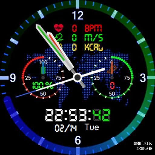 【免费表盘】Colorful world 已上传商店