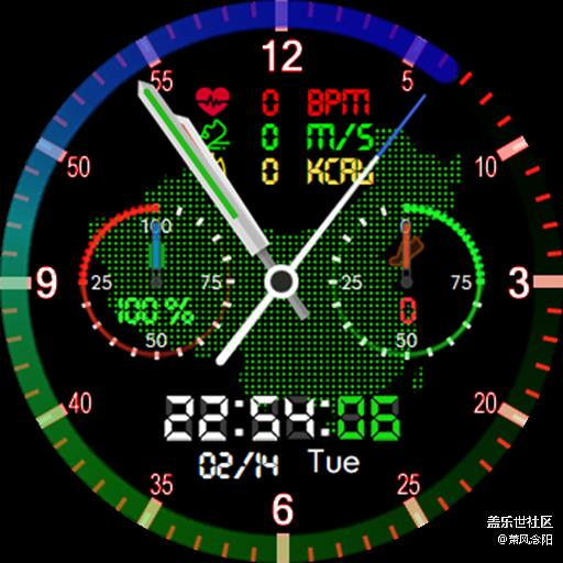 【免费表盘】Colorful world 已上传商店