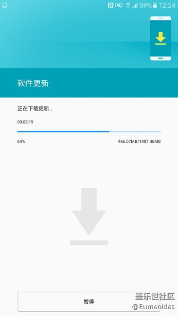 幸好早上机灵  先点下载 在暂停