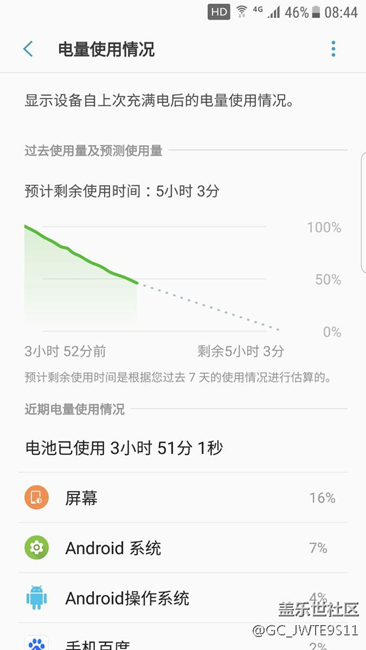 看一下7.0之后的电池耗电