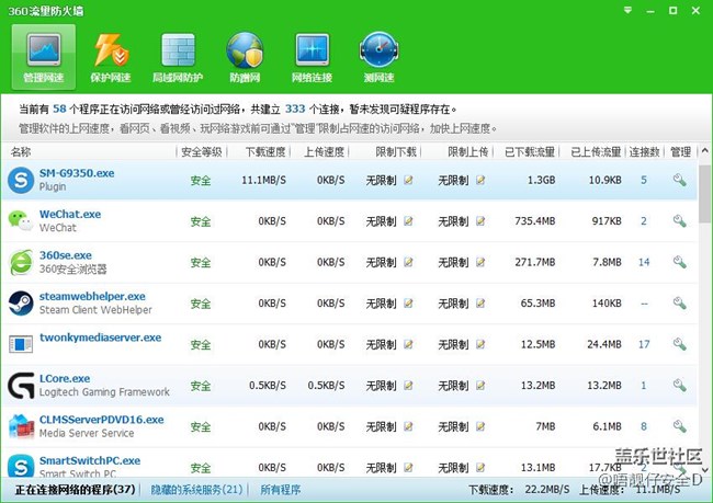 还是半夜更新速度快。100M电信满速下载
