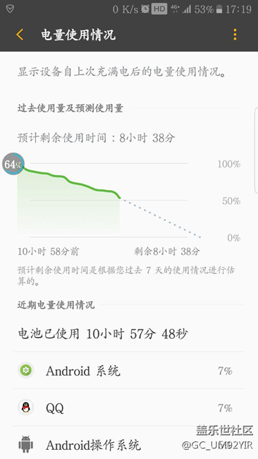 关于s7e升级7.0后的耗电问题