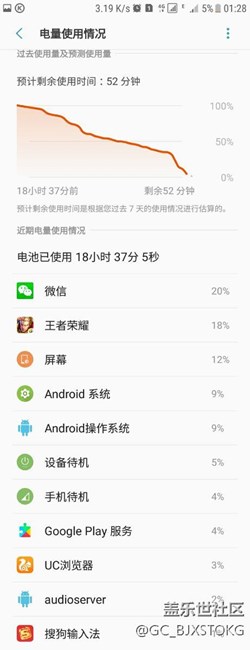 分享更新7.0没有双清的续航图。