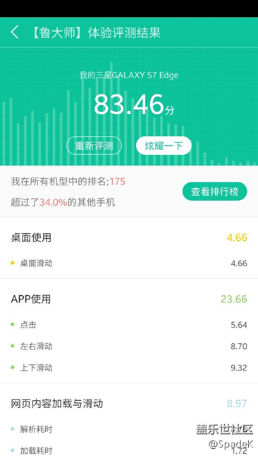 用鲁大师跑了个分