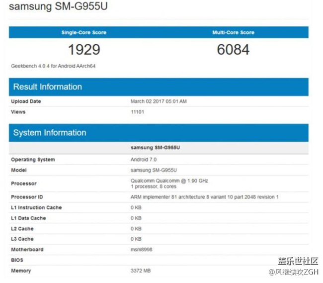 高通尴尬了！三星Exynos 8895跑分战胜骁龙835