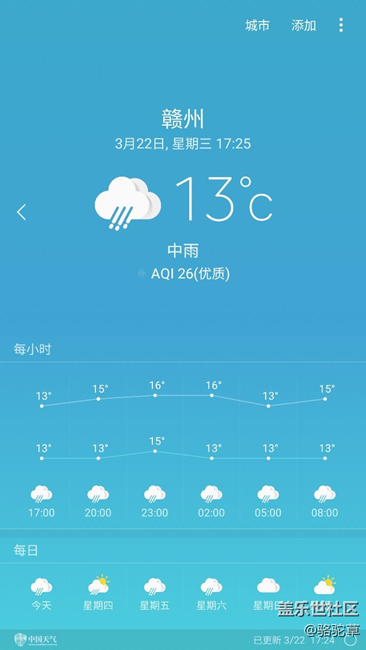 连续的下雨天