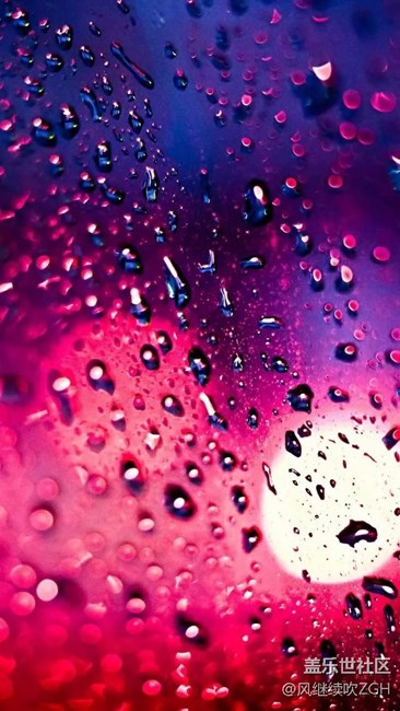 滴答滴答雨滴手机壁纸