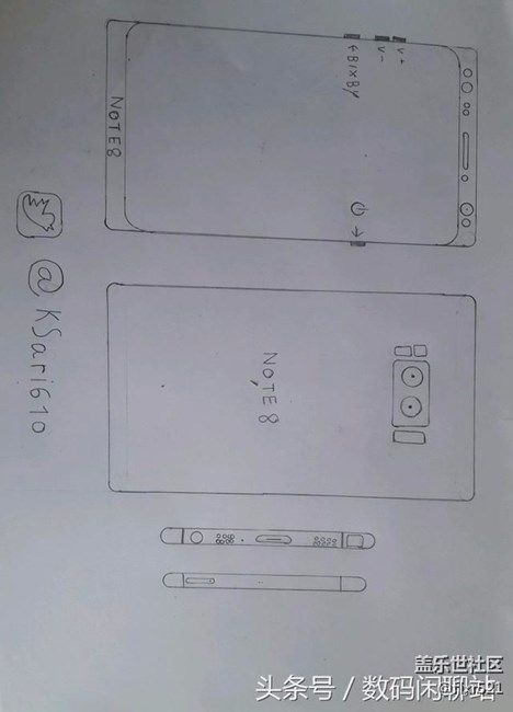 三星Note8原型机曝光