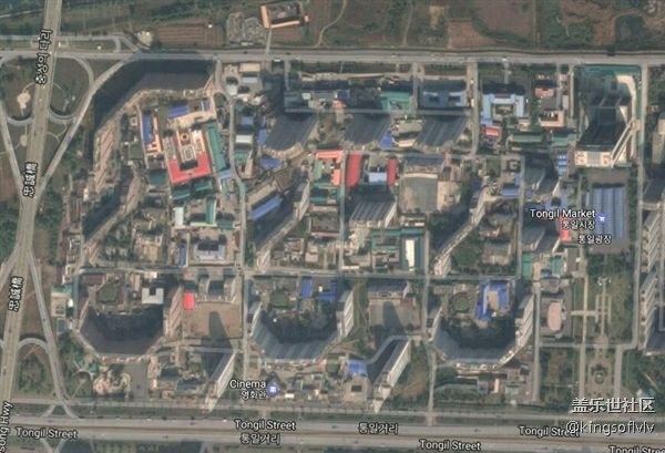 谷歌地图看朝鲜摩天大楼:薄得像屏风 - 盖乐世