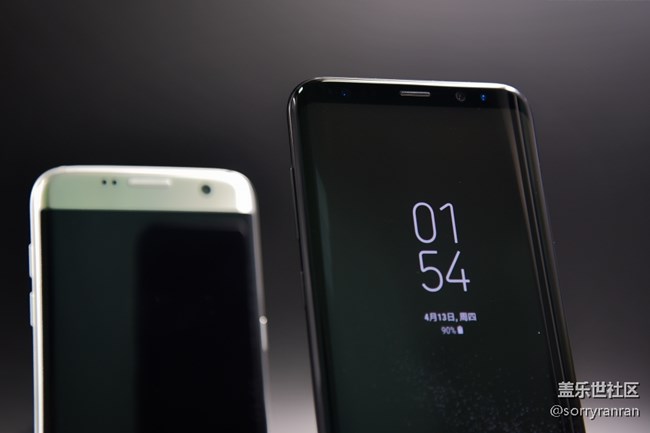 你是我的陪衬！三星S8+和S7 edge在一起，每天都要美美哒