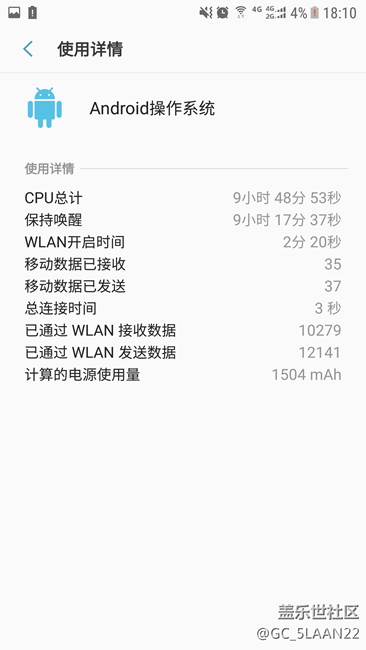 最近一周发现[Android操作系统]项目耗电异常