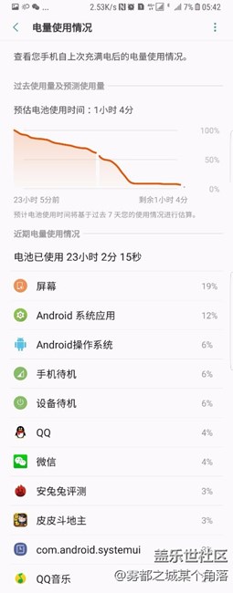 s8+的续航还是不错的。