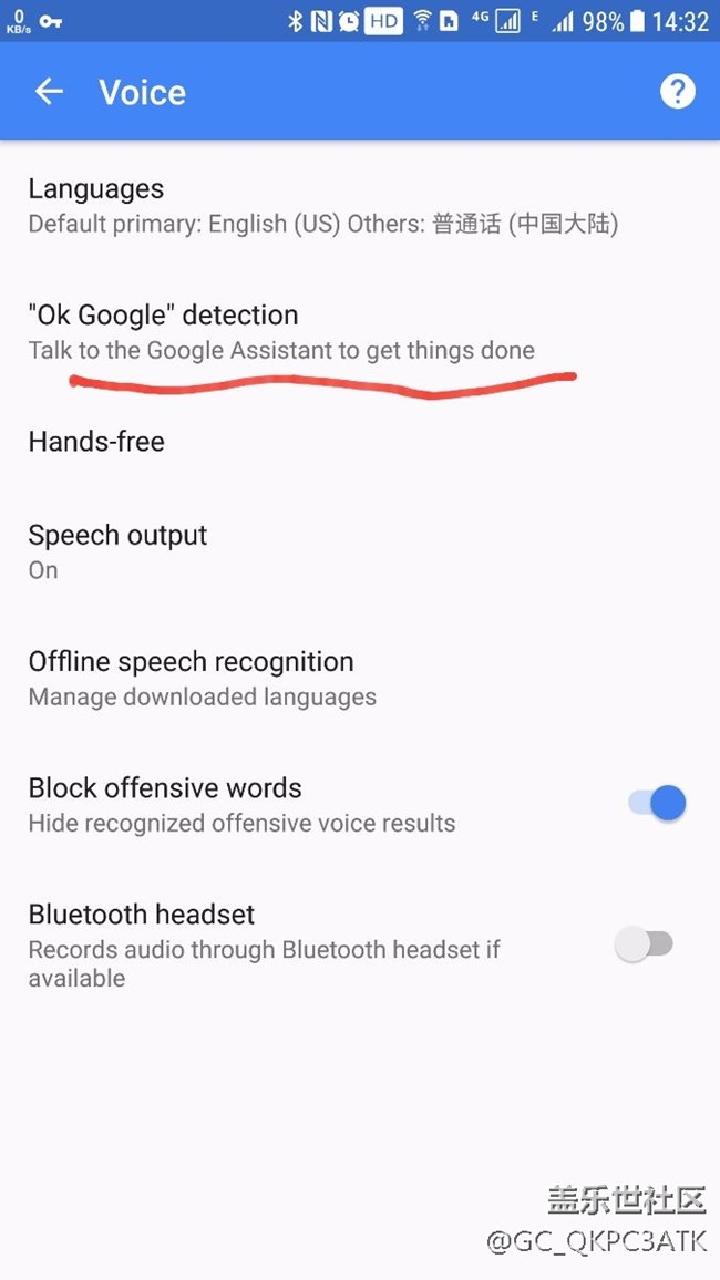 无法使用OK Google唤醒Google assistant.