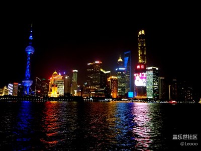 夜景，上海