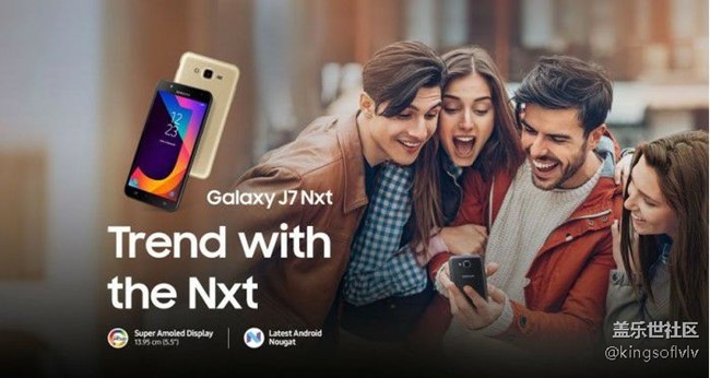 三星在印度推出Galaxy J7 Nxt新机 售价约合1198.5元