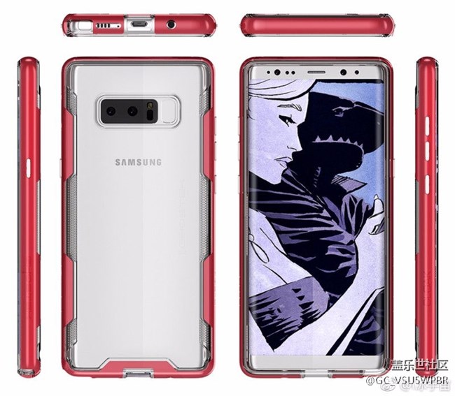 碉堡！三星Note 8再曝：不只黑色前面板，六大双摄功能加持